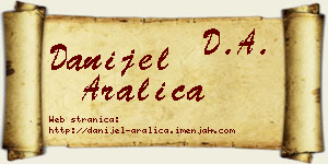 Danijel Aralica vizit kartica